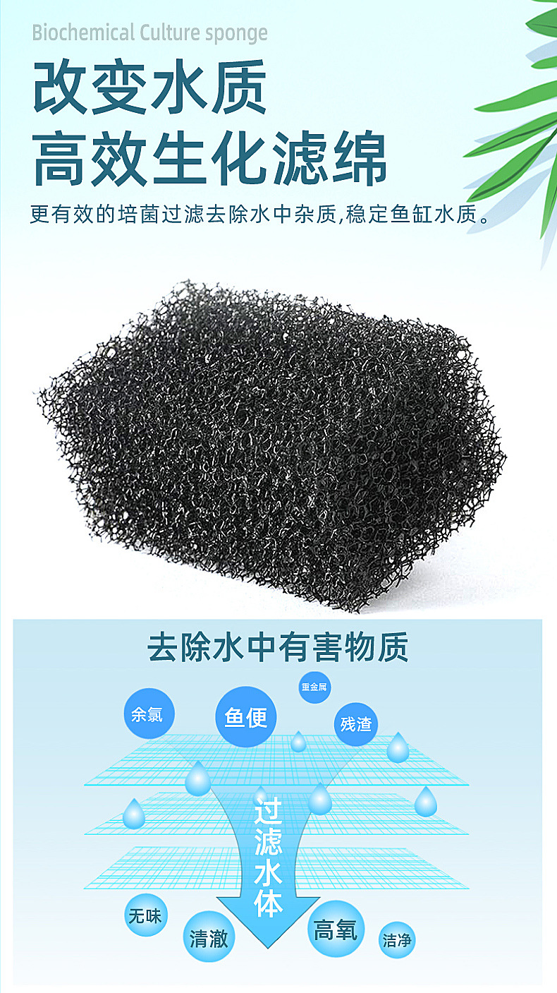 鱼缸过滤器 厂家直供 瀑布式过滤清洁增氧泵水族箱壁挂式静音外挂详情10