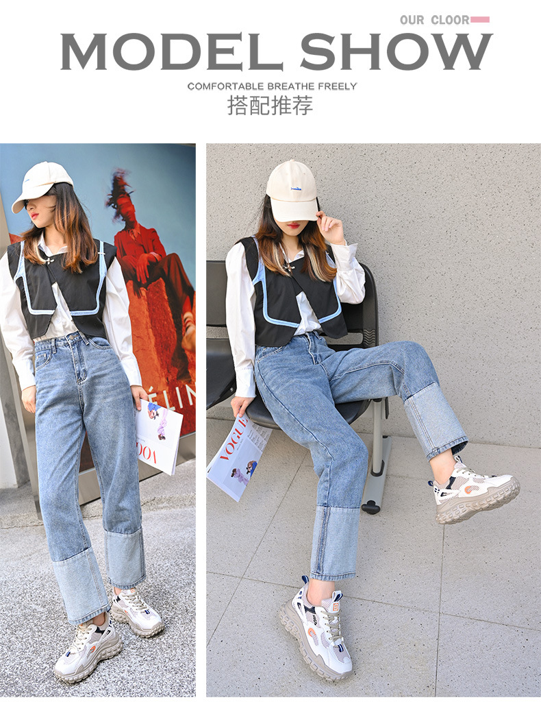 软底老爹鞋女超轻休闲运动跑步2025年春秋季新款百搭女鞋薄款鞋子详情6