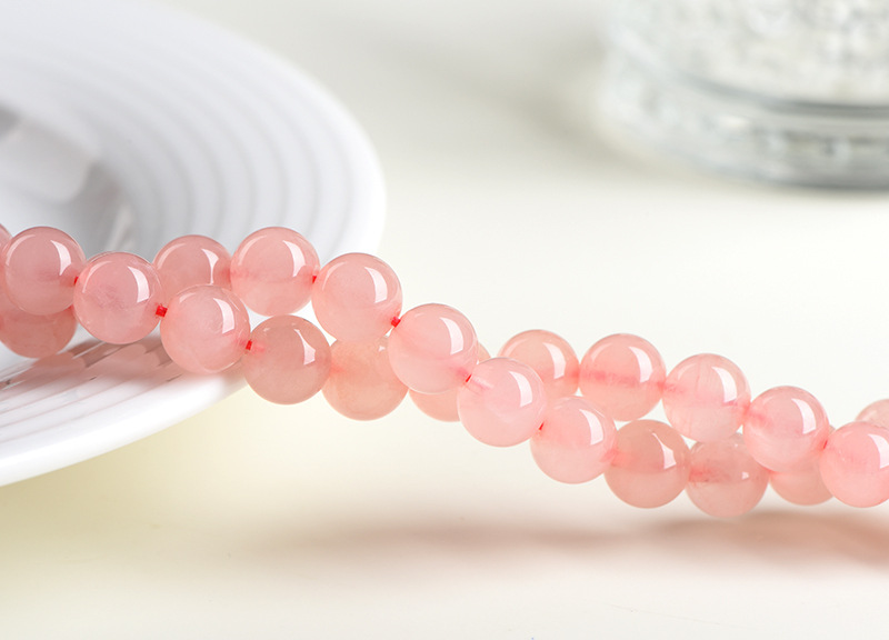 Jiuya Crystal natural rose crystal loose beads Round beads Lotus crystal semi-finished DIY jewelry accessories wholesale pic 11