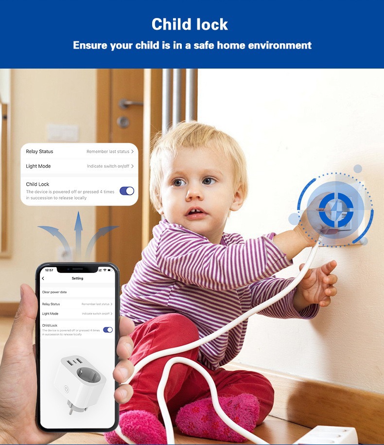 أداة التوصيل الذكي Wifi Wefi Wefi Europe Up: Up، Up، Up، Tuya Web pic 7