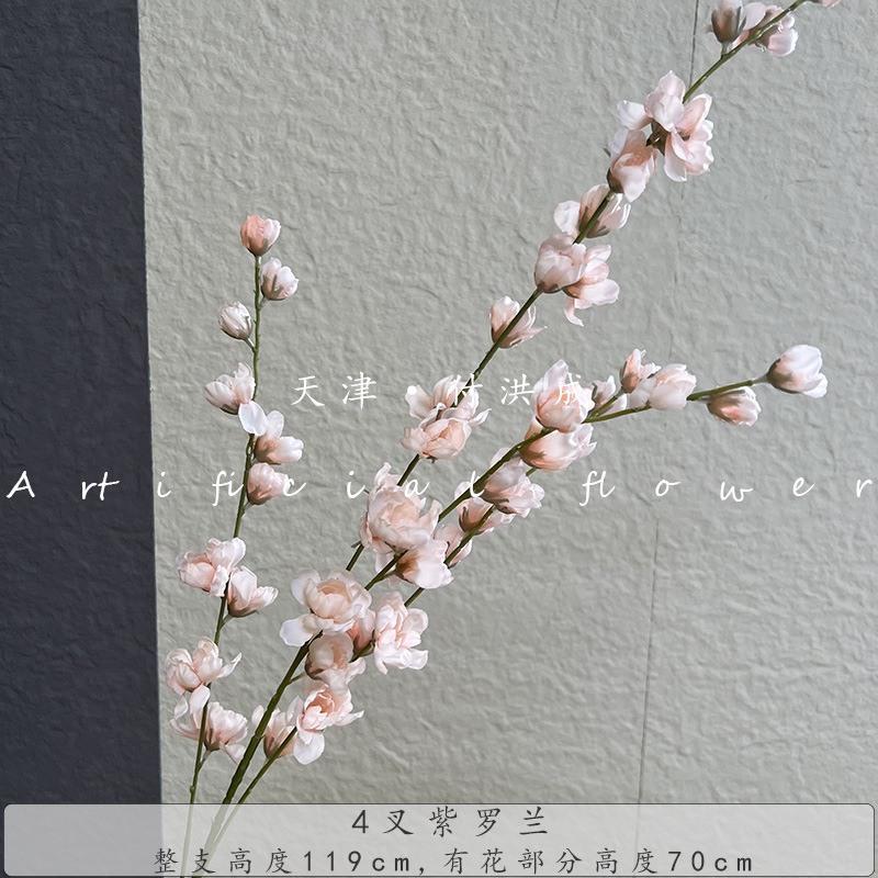 4-pronged violet, artificial rose, flying swallow, silk fabric, wedding hall, outdoor home decoration, ceiling flower wholesale bouquets pic 8