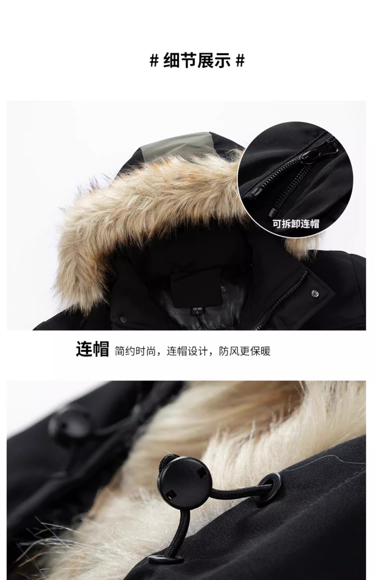 NASA Workwear Party overcomes the new winter trend brand of thick-necked hooded cotton-padded jackets, cotton-padded jackets and coats for men pic 20