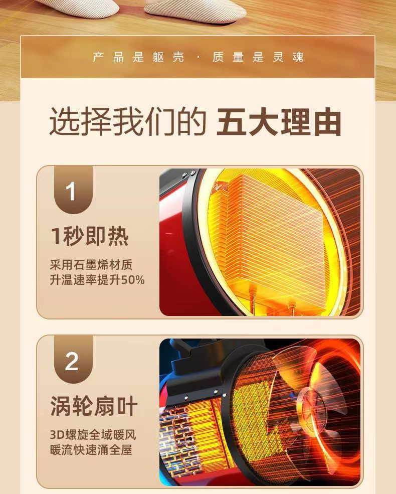 扬子取暖器家用电暖气节能大功率大棚养殖热风机速热烘干机详情5