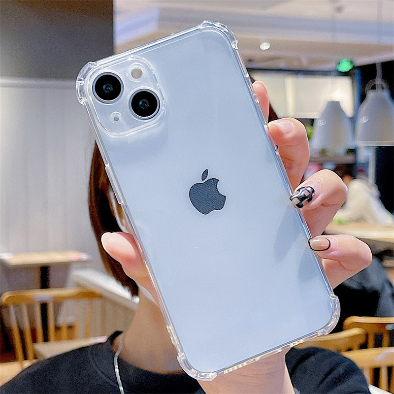 Suitable for iPhone 15 phone case, iPhone14ProMax transparent TPU full coverage silicone soft 13 case 2mini pic 25