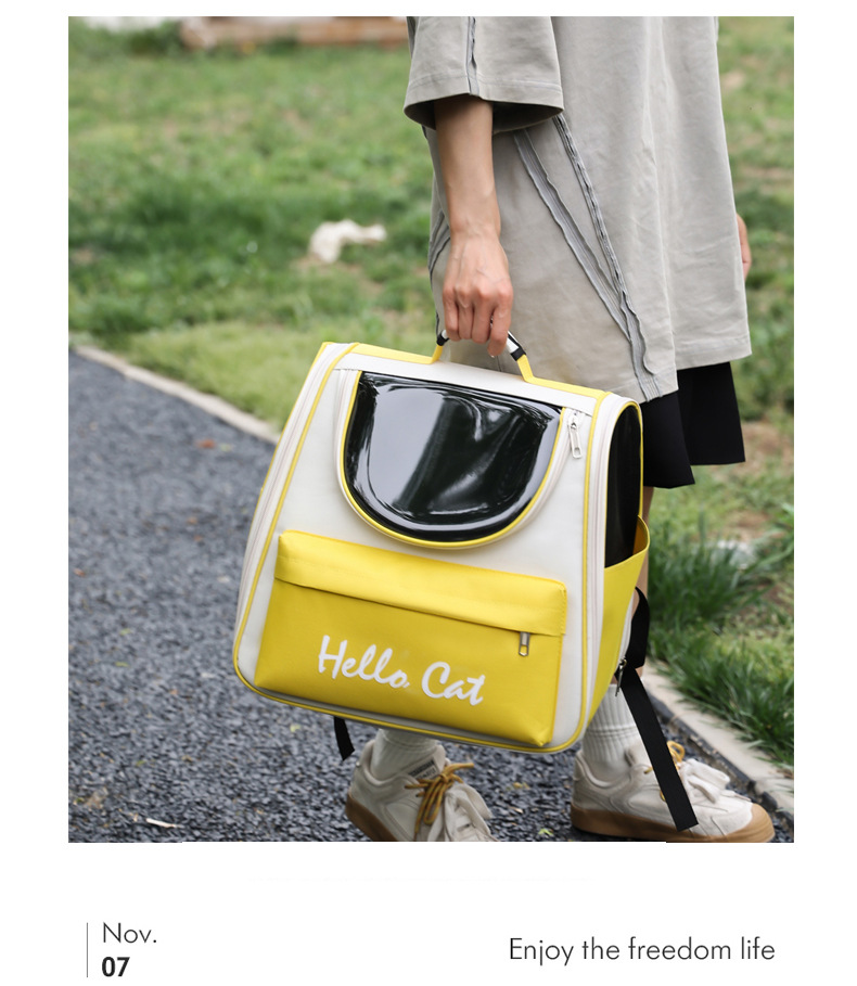 宠物包大容量外出便携猫包可折叠双肩宠物背包太空舱猫用宠物用品详情17
