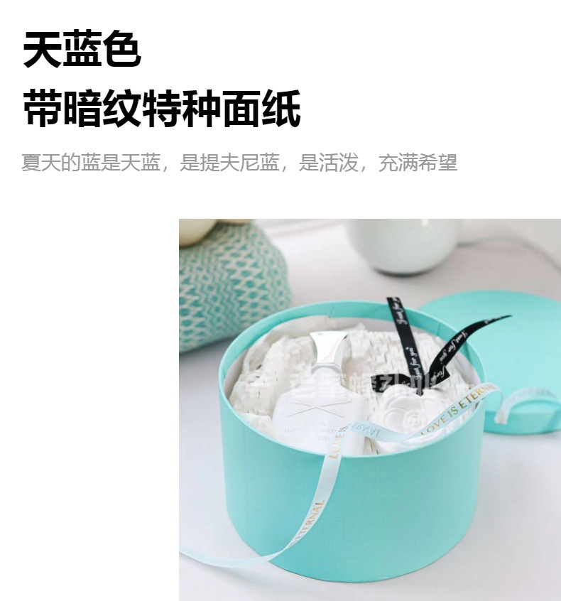 圆形牛皮纸盒圆形伴手礼盒子礼物盒礼品盒圣诞包装盒饼干烘焙包装详情15