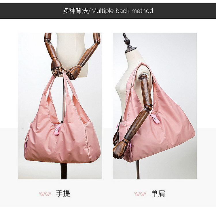 运动瑜伽包女可印LOGO游泳训练大容量健身包轻便单肩手提旅行袋男详情14