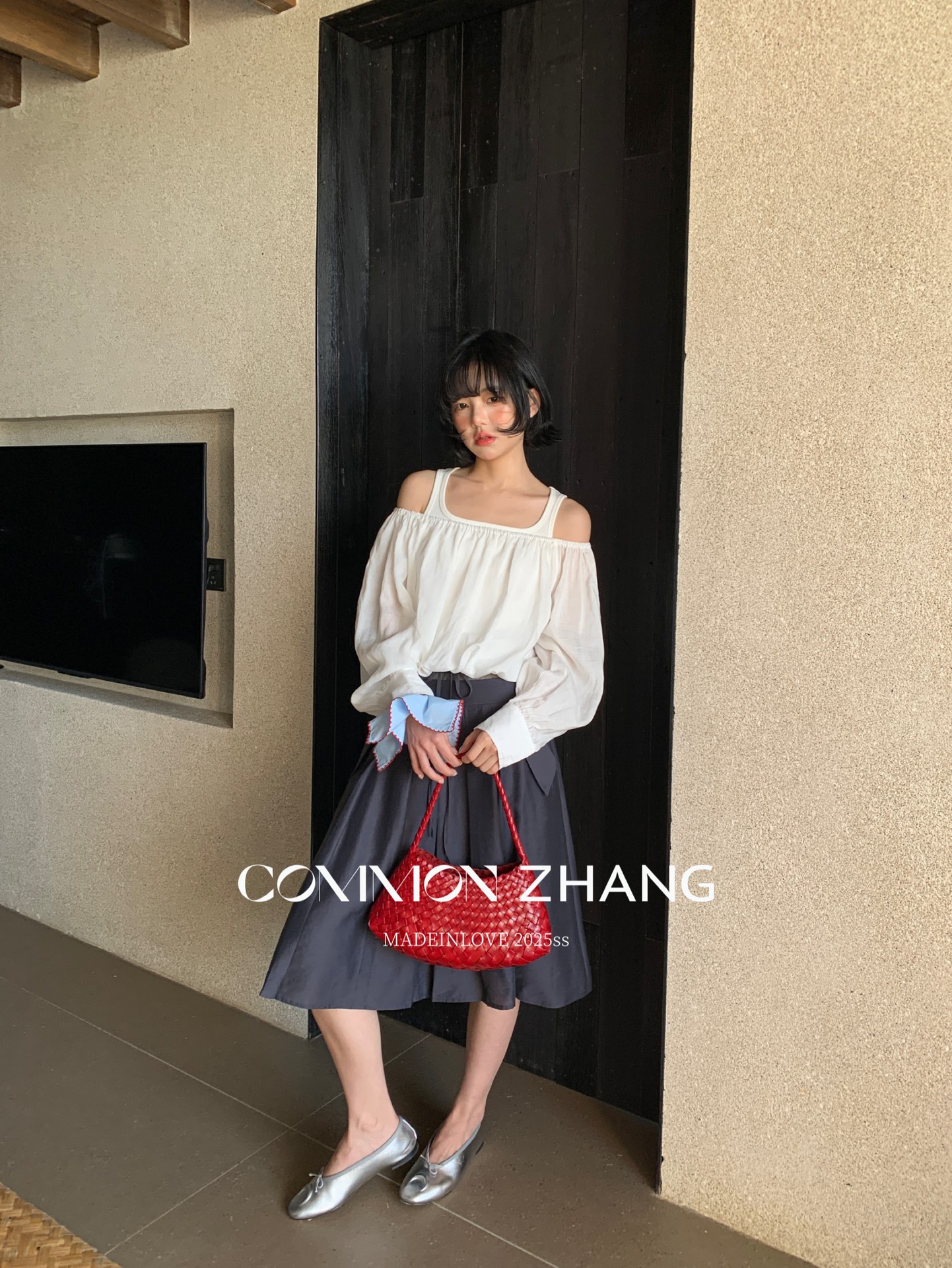 CZ ZHANG Summer French lace-up waist Tencel solid color low-waist A-line pleated skirt B22859 pic 23