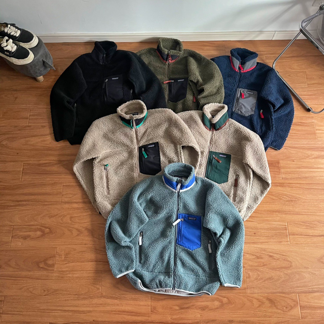 跨境Patag巴塔高品质抓绒衣羊羔毛立领情侣拉链外套夹克保暖旅游详情6