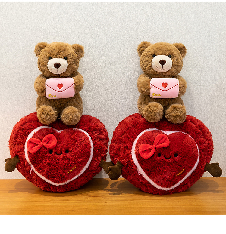 跨境爱心抱抱熊毛绒玩具泰迪熊玩偶情人节礼物生日礼物女生可爱详情12