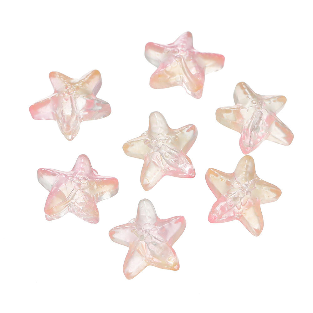 New product: approximately 15mm glass starfish beads, scattered glass bead holes, 1mm handcrafted diy bracelet, necklace and accessory pic 27