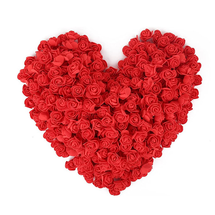 泡沫花仿真玫瑰3.5cm DIY泡沫熊原料配件办公文化仿真园艺装饰材料详情11