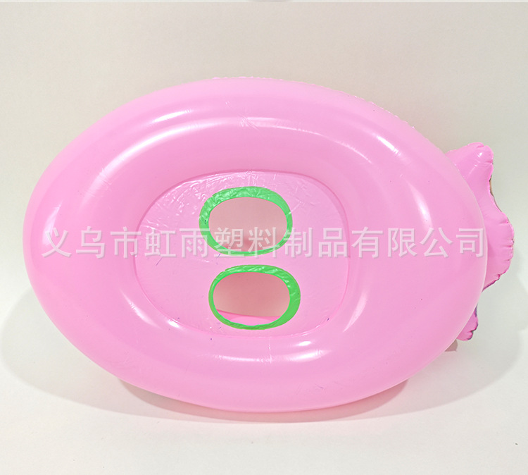 新款现货动物坐圈儿童游泳圈美人坐艇卡通坐骑圈带把手水上泳圈详情9