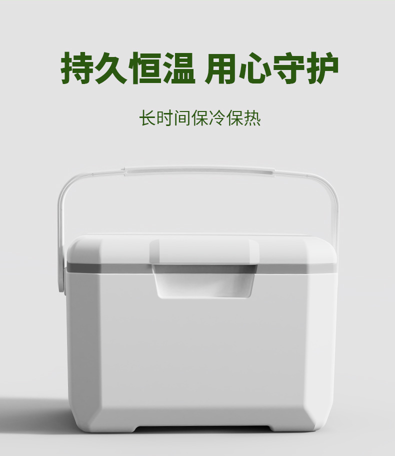 6L portable hand-held insulated box, outdoor barbecue, travel, takeout, cold chain transportation, plastic food refrigeration box wholesale pic 6