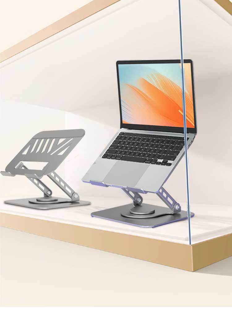 电脑支架桌面折叠垫高一体悬空散热增高架16寸旋转金属笔记本支架详情24