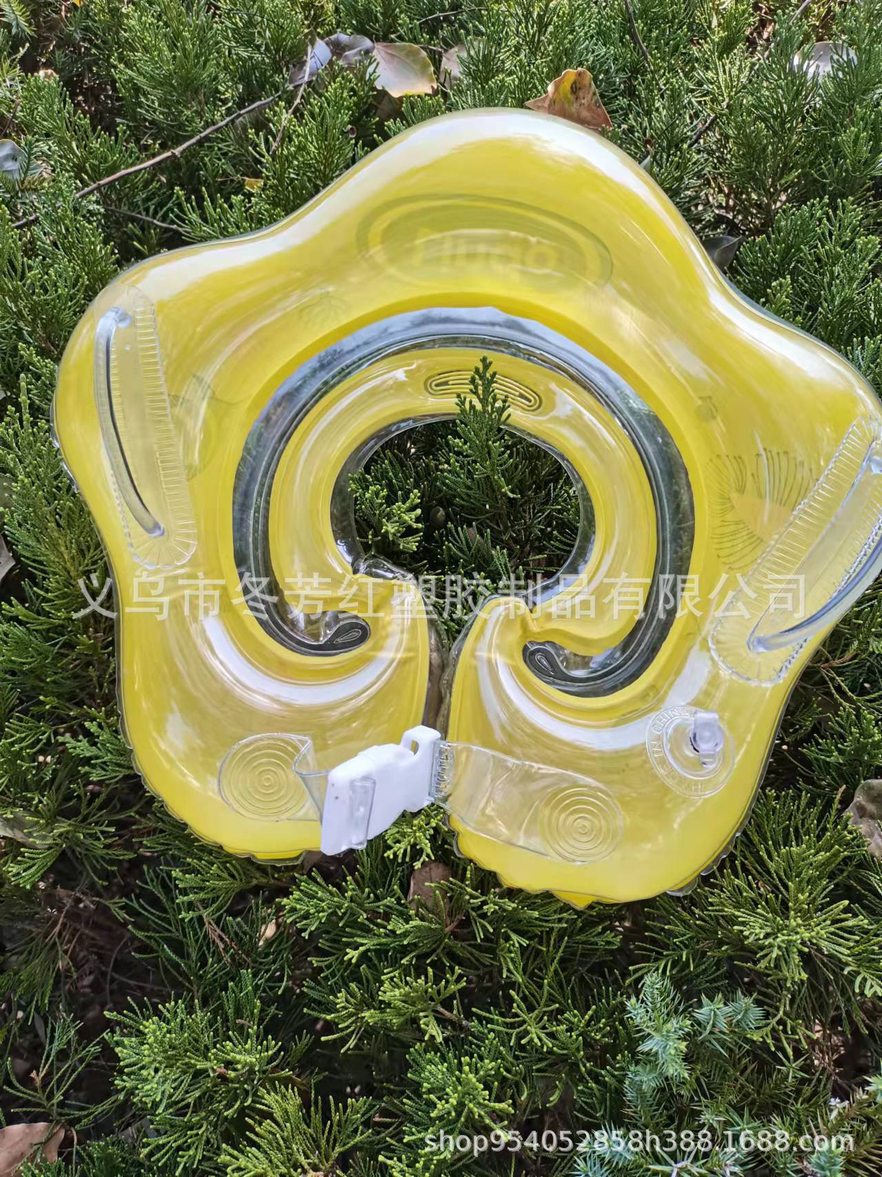 厂家直供新款婴儿脖圈0到12个月双把手双铃铛戏水游泳圈宝宝玩具运动户外游泳用品详情8