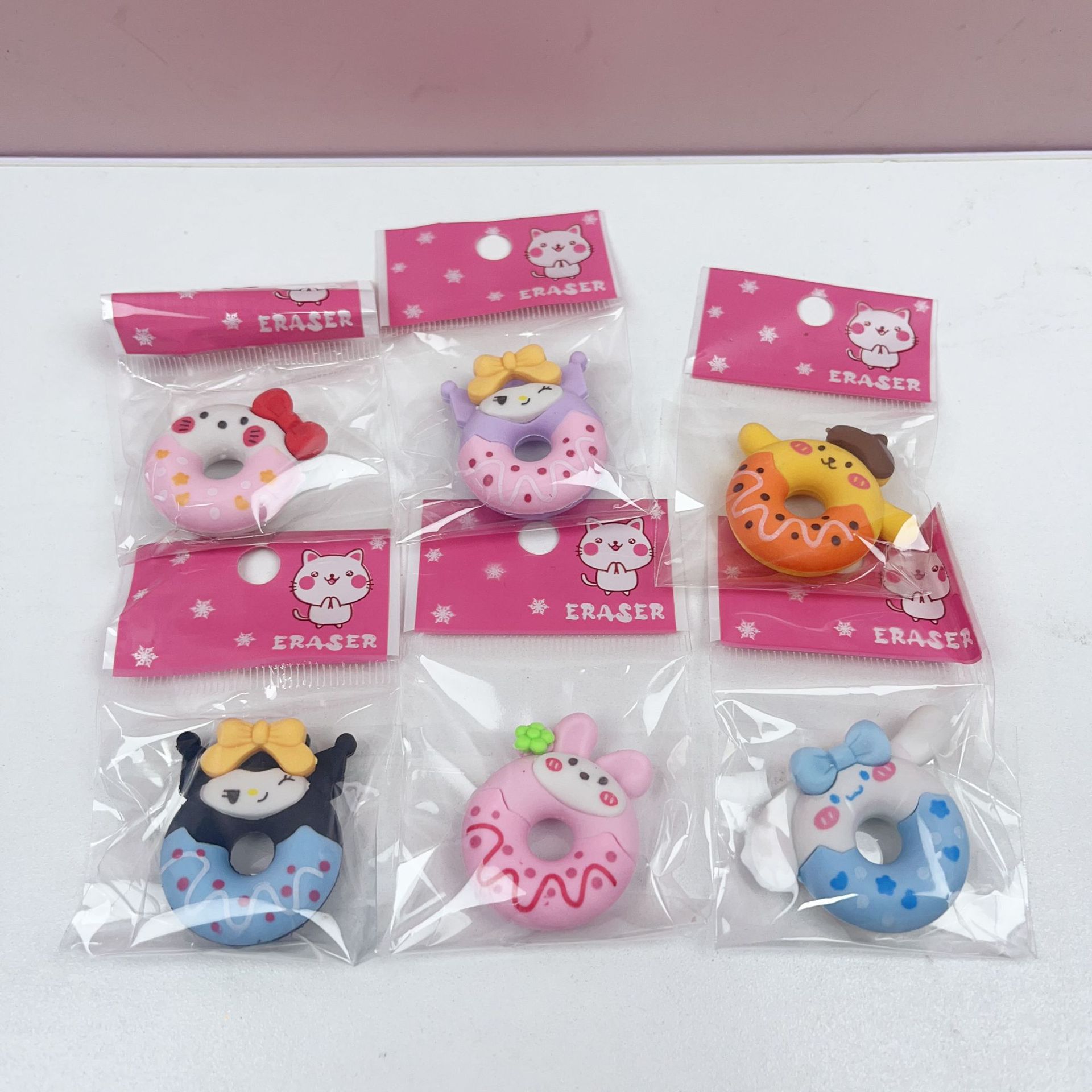 甜甜圈橡皮擦创意可爱卡通造型幼儿园儿童学生小礼品奖励品文具详情2