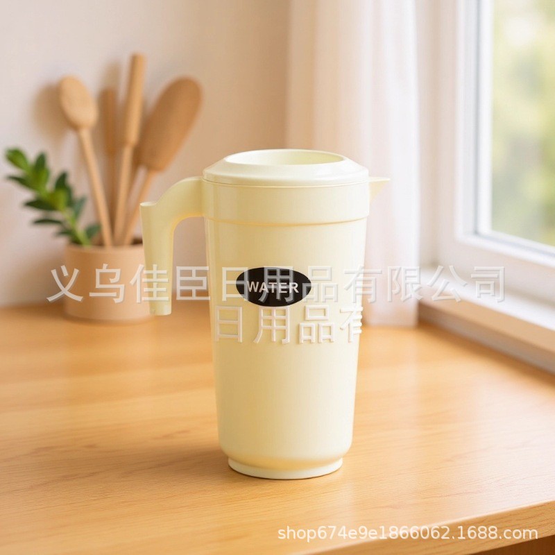 跨境冷水壶水壶果汁壶扎壶亚克力餐厅耐热透明凉水壶高颜值塑料壶详情3