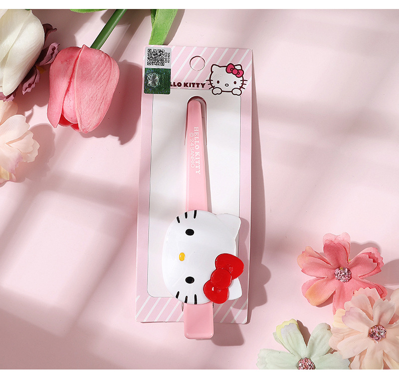 三丽鸥凯正版蒂猫长条发夹小巧可爱亚克力精致萌趣卡通少女心发饰详情7