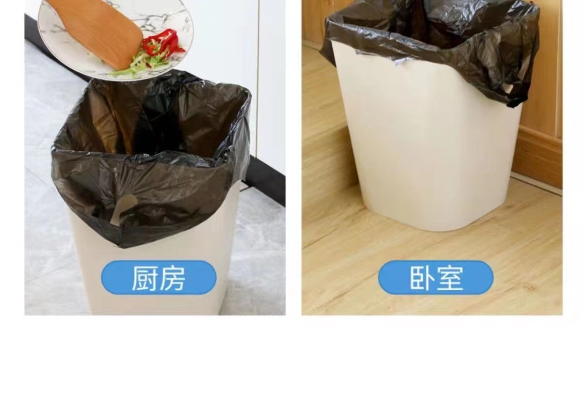 背心大号垃圾袋家用黑色超大收纳塑料袋手提式批发特厚厨房酒店袋详情12