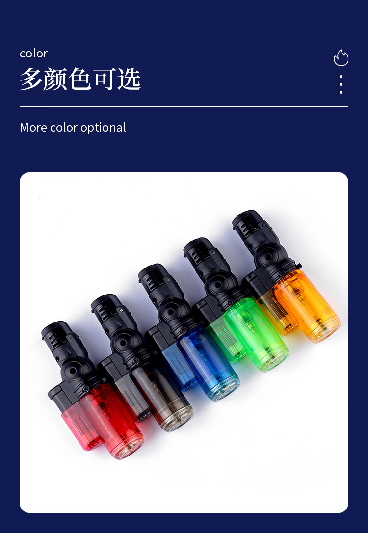 跨境创意小巧户外便携小焊枪直冲喷火可充气式防风打火机厂家直供详情7