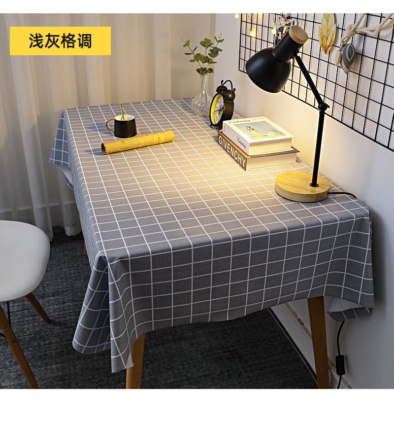 桌布防水防油免洗北欧ins网红学生书桌长方形餐桌台布茶几pvc桌垫详情19