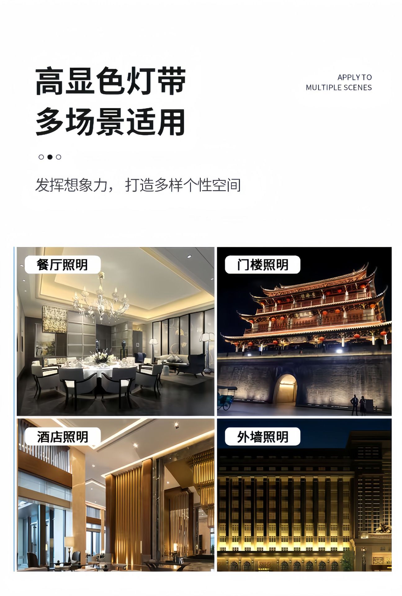 led灯带高压220V灯带超亮灯带5排320珠防水户外隧道工程照明灯条详情15