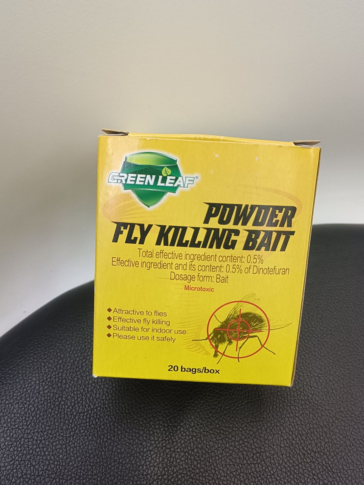 3-005 绿叶灭蝇药 苍蝇药饵剂 苍蝇药杀蝇饵剂 粘蝇纸家用批发详情1