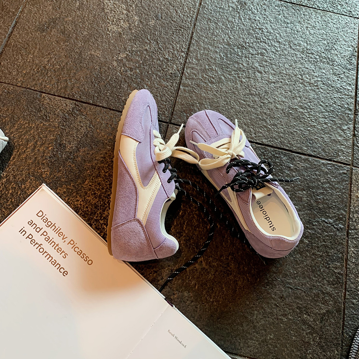 葡萄妈复古平底德训鞋2025夏季新款休闲鞋网面透气阿甘鞋百搭爆款详情5