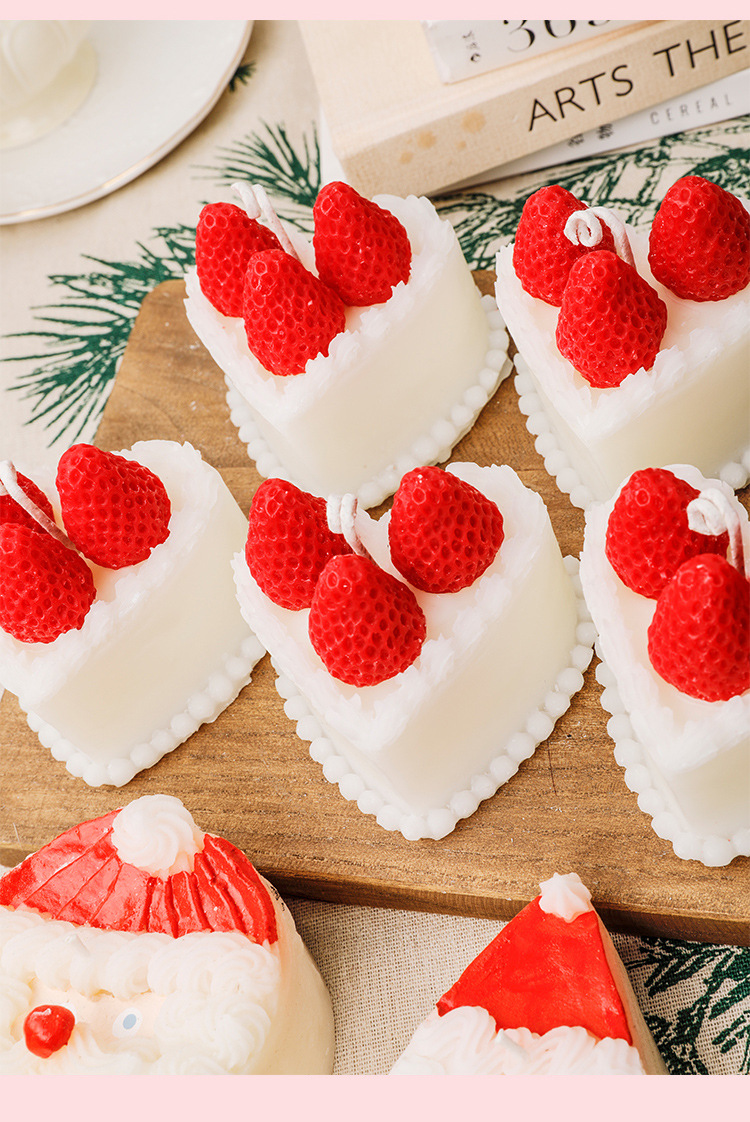 《恰好心动》少女礼物卧室裱花奶油草莓蛋糕香薰蜡烛韩国ins女生详情8