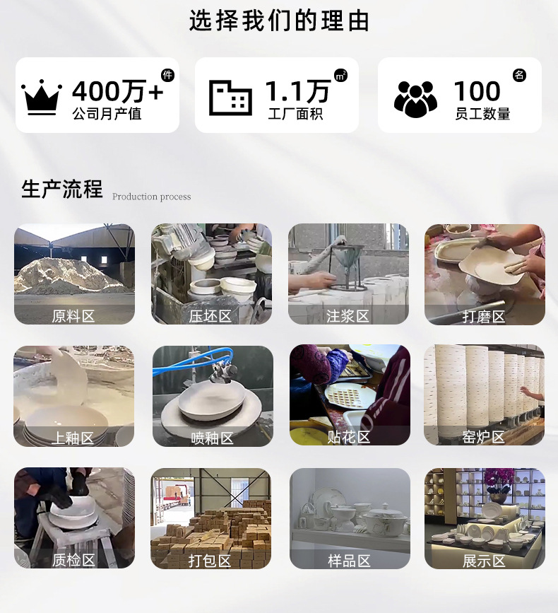 釉下彩2025新款石纹浅灰高级感陶瓷碗碟套装简约家用饭碗盘子勺子详情1