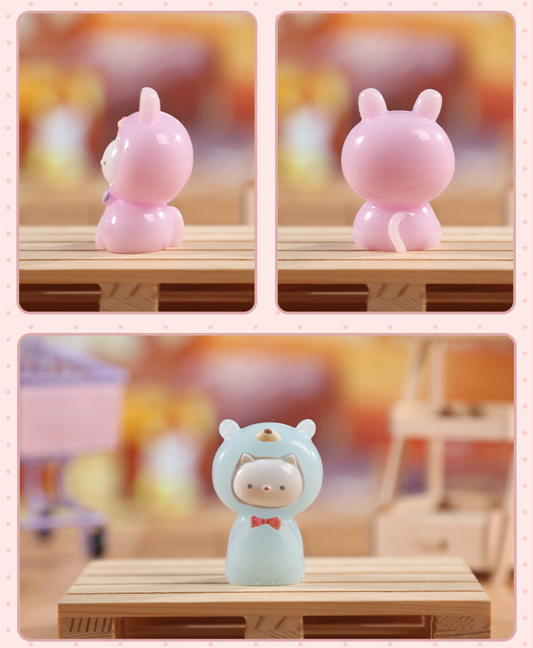 Creative and cute two-cartoon desktop ornaments for my cat, birthday gifts, blind boxes, figurines wholesale, healing and adorable beads pic 16