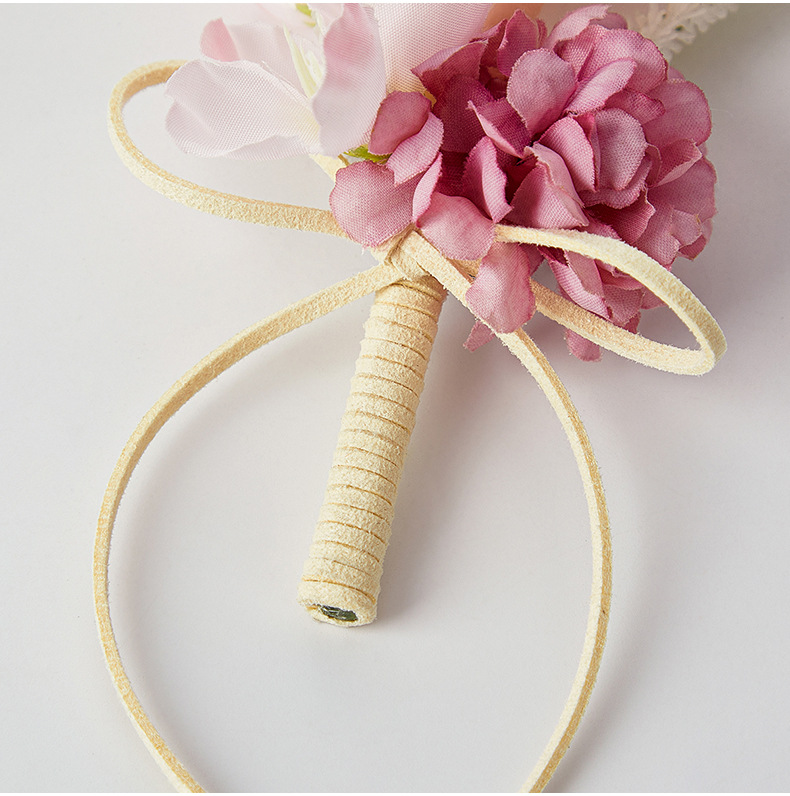 高级感婚礼胸花蜜釉粉永生花马蹄莲男士襟花手工造境新郎结婚胸花详情10