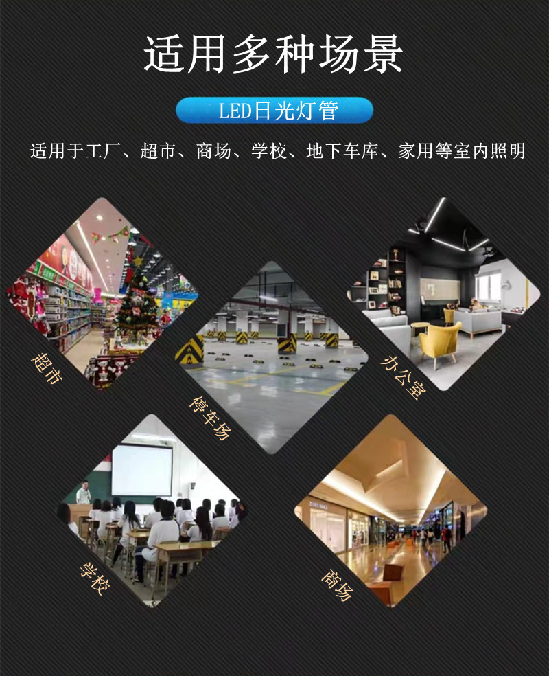 灯管适用场景图