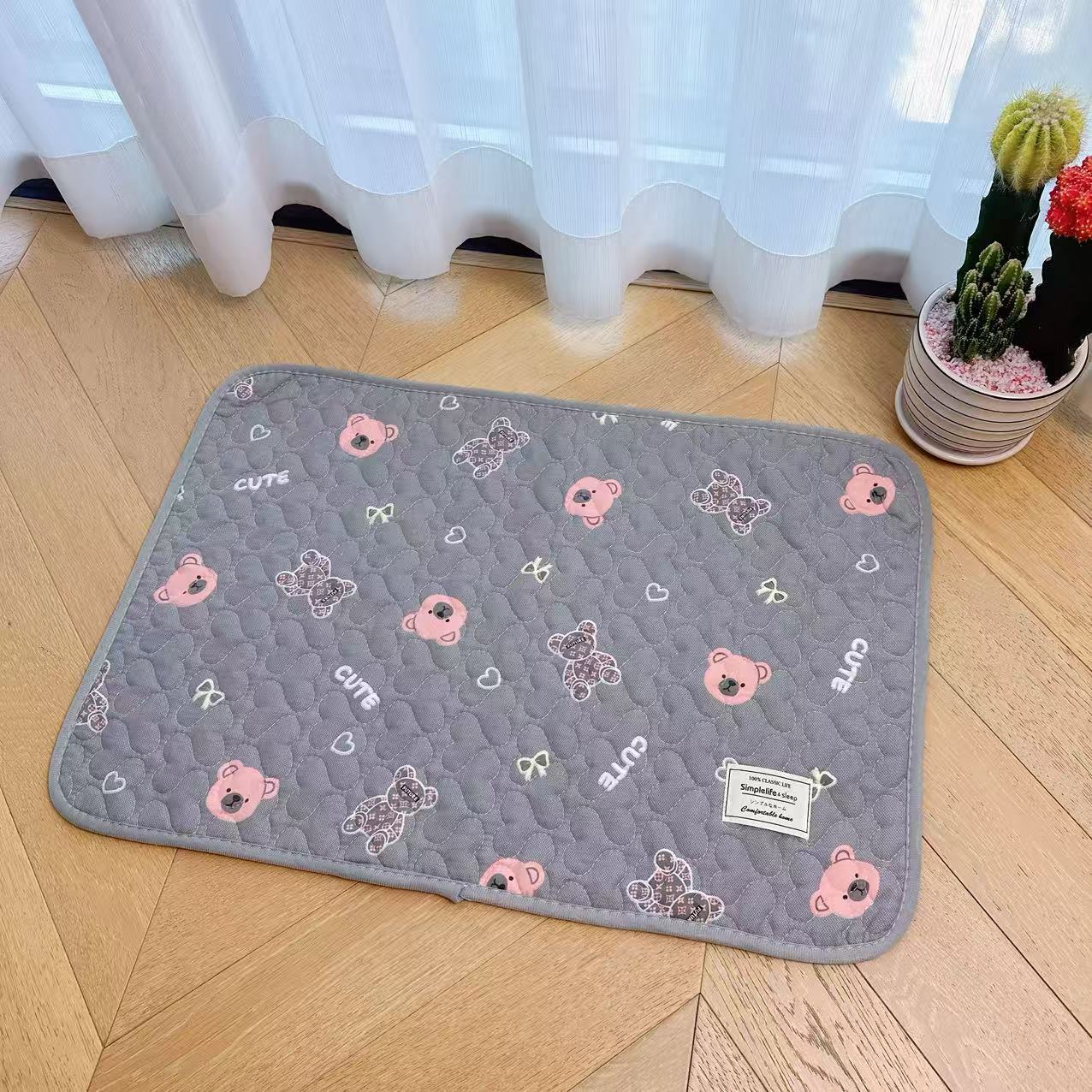 New style floor MATS, Korean-style pure cotton quilted carpet floor MATS, entrance door MATS, dust-proof floor MATS, waterproof and anti-slip pet MATS pic 7