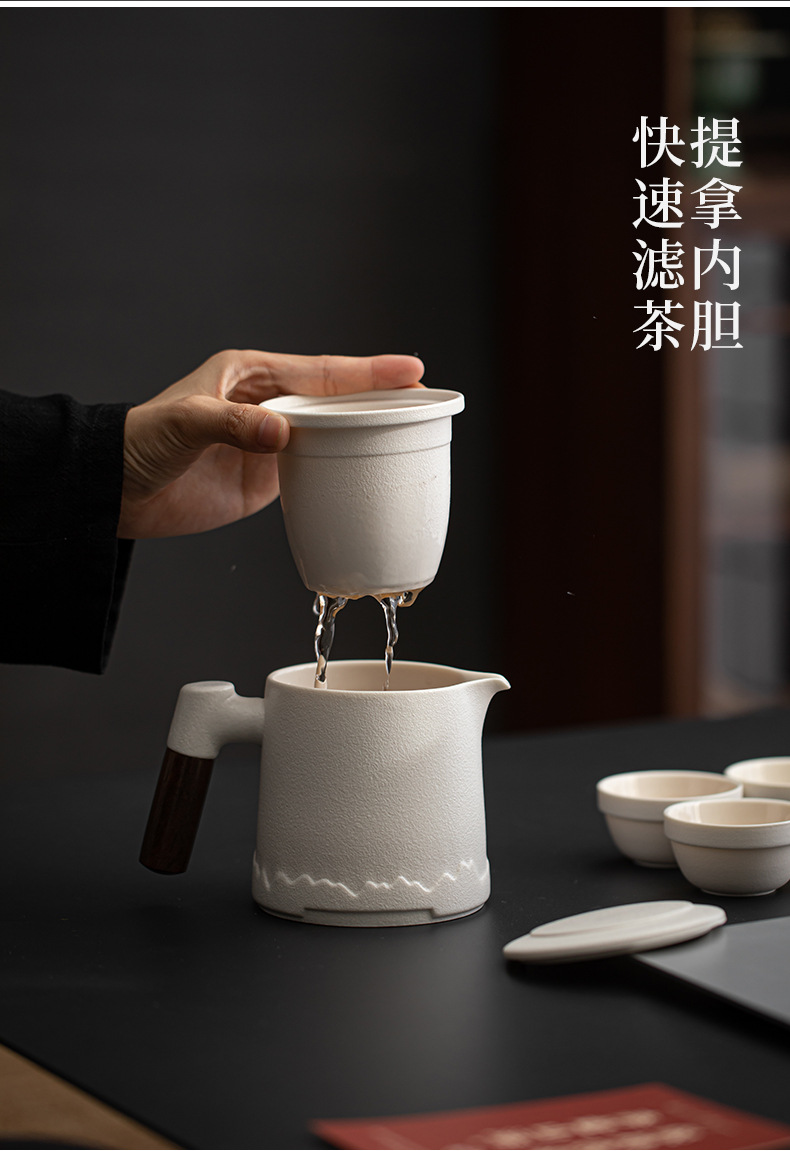 日式旅行茶具套装黑陶快客杯便携式收纳功夫泡茶器伴手礼定制logo详情29
