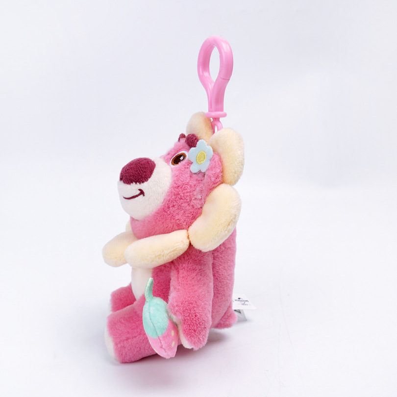 正版迪士尼挂件史迪奇公仔玩偶草莓熊毛绒玩具朱迪尼克书包挂饰女详情5