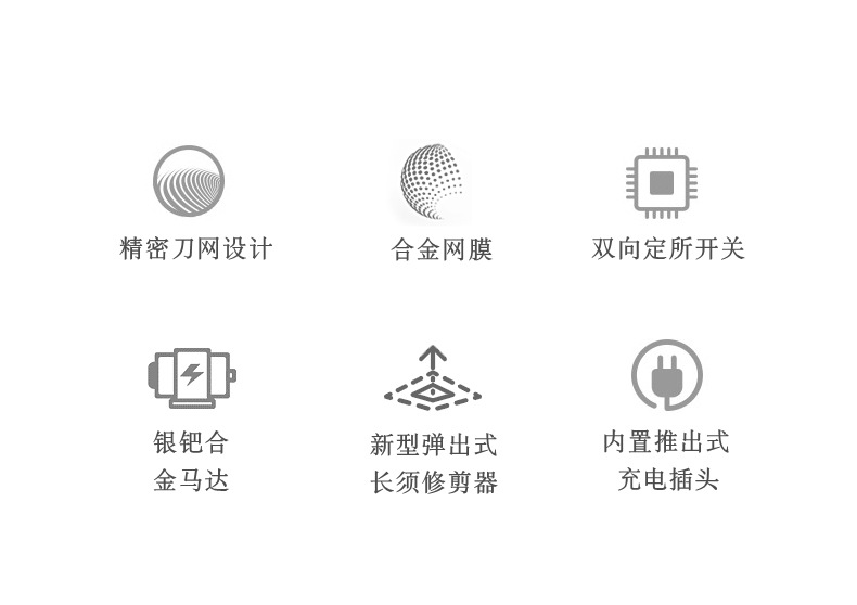 烟斗往复式剃须刀SC-W301U单刀头电动男士老人头刮胡刀代发专用详情4