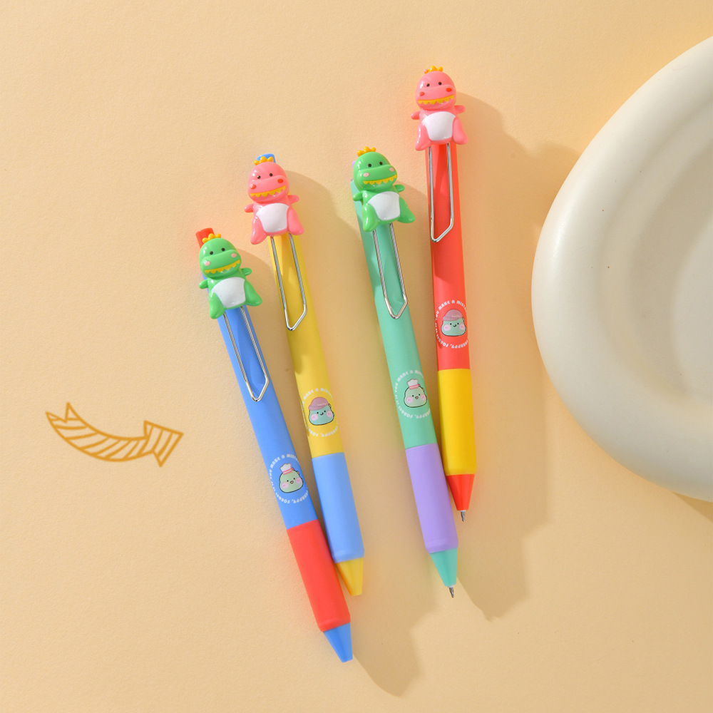 Chenxi Fun Dinosaur Gel Pen Black Pen Blue Erasable Pen ST Pen Tip 0.5mm Creative Student Exercise Pen pic 29