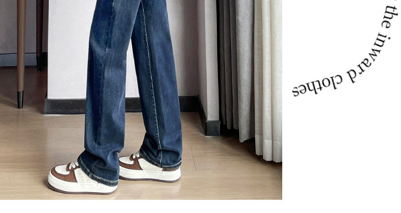 牛仔裤女春秋2025新款爆款阔腿裤九分法棍小个子薄款窄版直筒裤子详情28