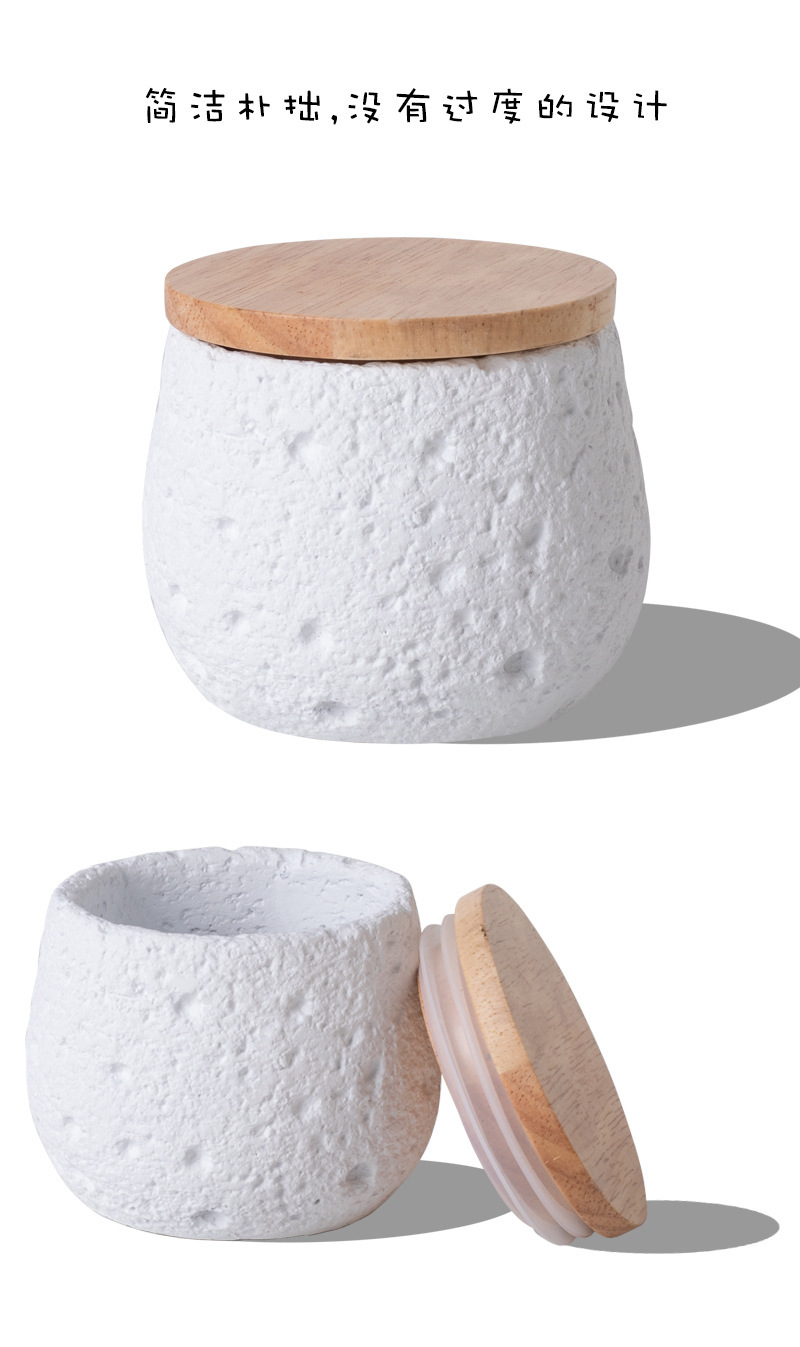 Pet funeral products: Ceramic urn for pets, six colors, wooden lid, texture design, pet urn for ashes, pet funeral products pic 9