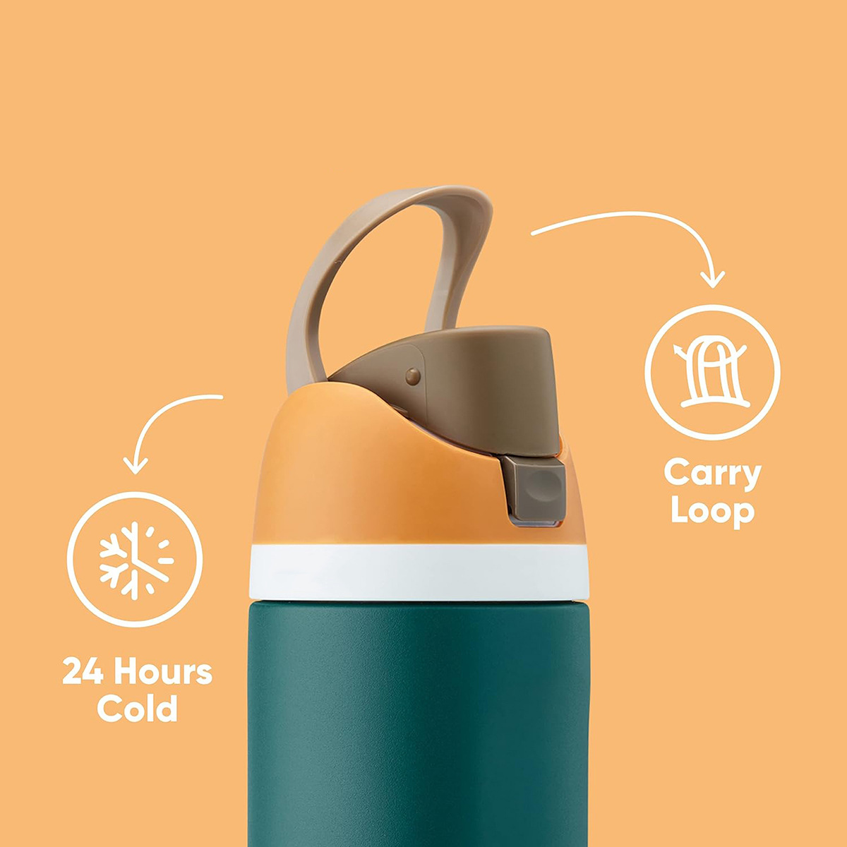 Cross-border owala large-capacity, customizable logo, high appearance level, candy-colored stainless steel portable car insulated cup pic 7