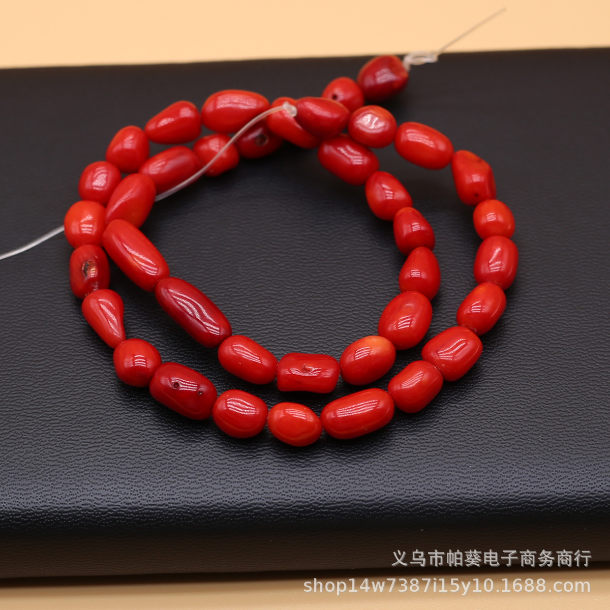 Natural sea pearl coral irregular semi-finished products with colored accessories, exquisite red loose bead jewelry materials pic 5