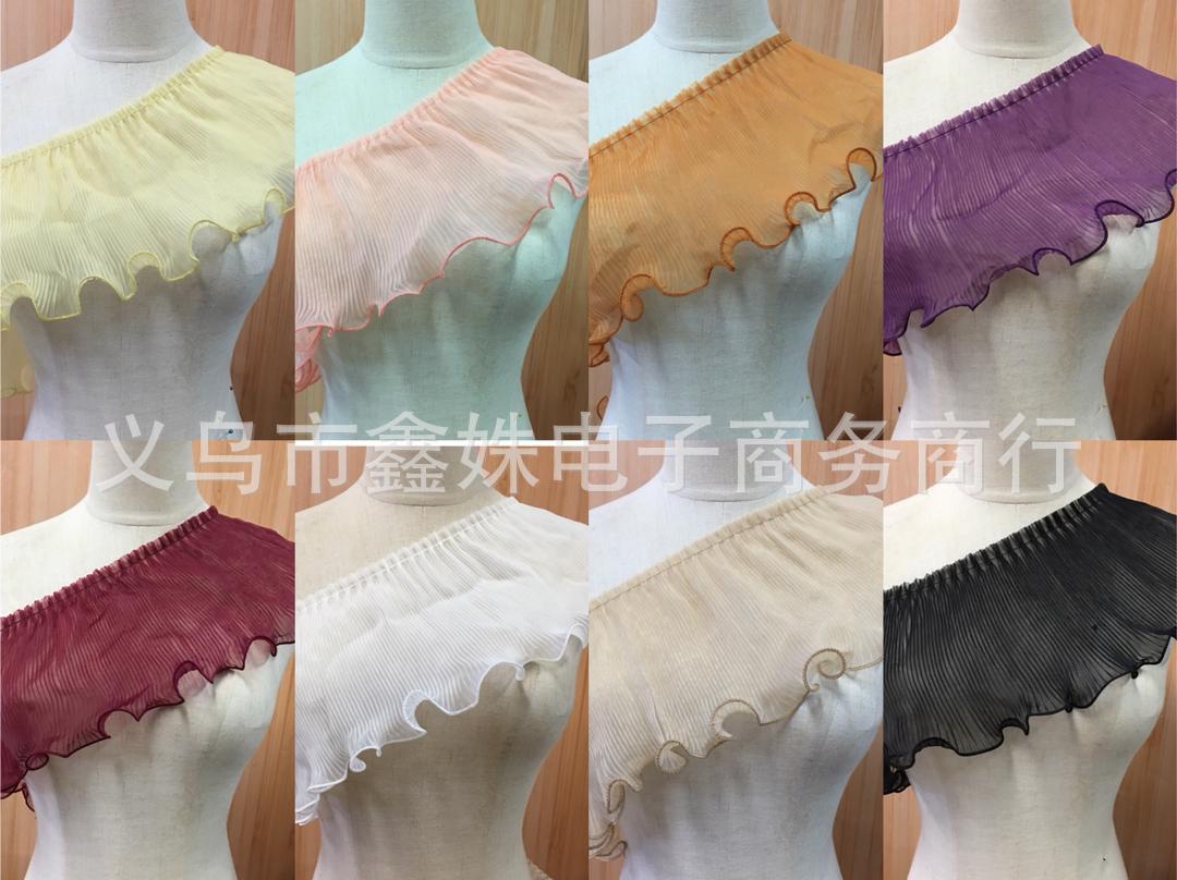 New chiffon pleated lace high-density clothing accessories pic 1