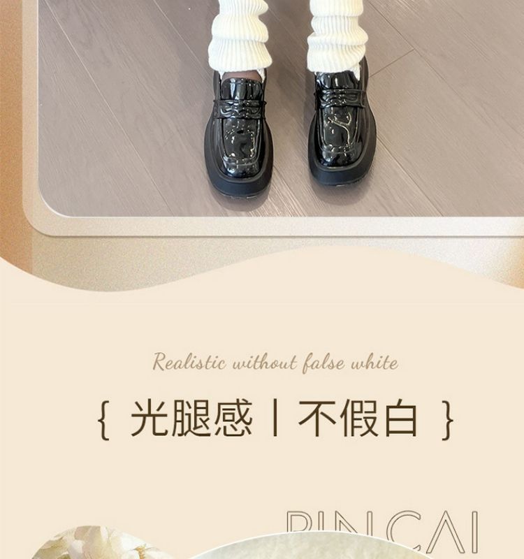 双层波点黑丝光腿裤袜丝袜女春秋薄款加厚冬季自然肉色裸感打底裤详情5