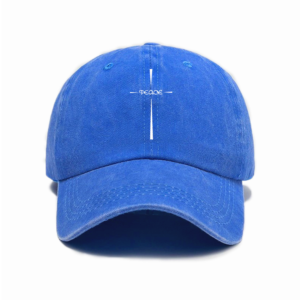 跨境复古休闲百搭款字母印花潮流水洗软顶鸭舌帽男女通用款棒球帽详情3