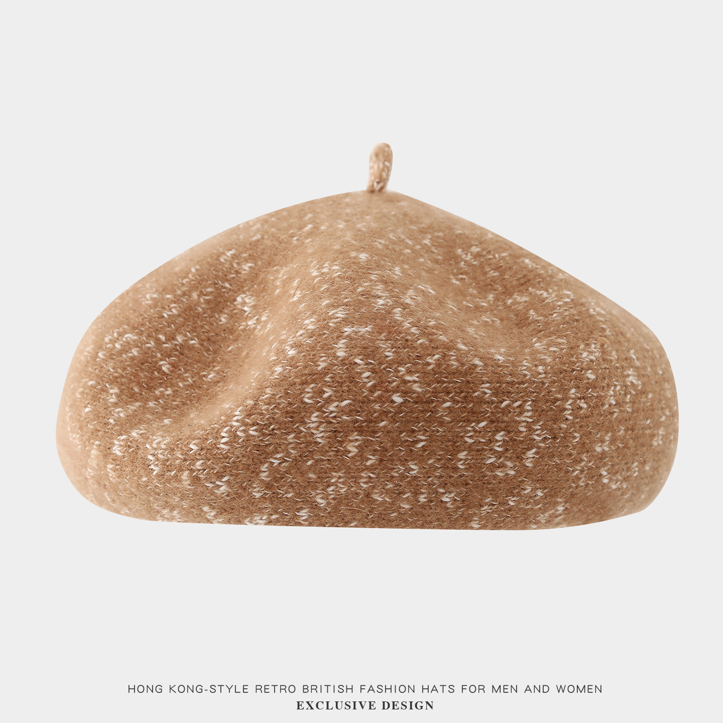 2025韩版时尚混色针织贝雷帽亮片蓓蕾帽休闲百搭画家帽学生南瓜帽详情10