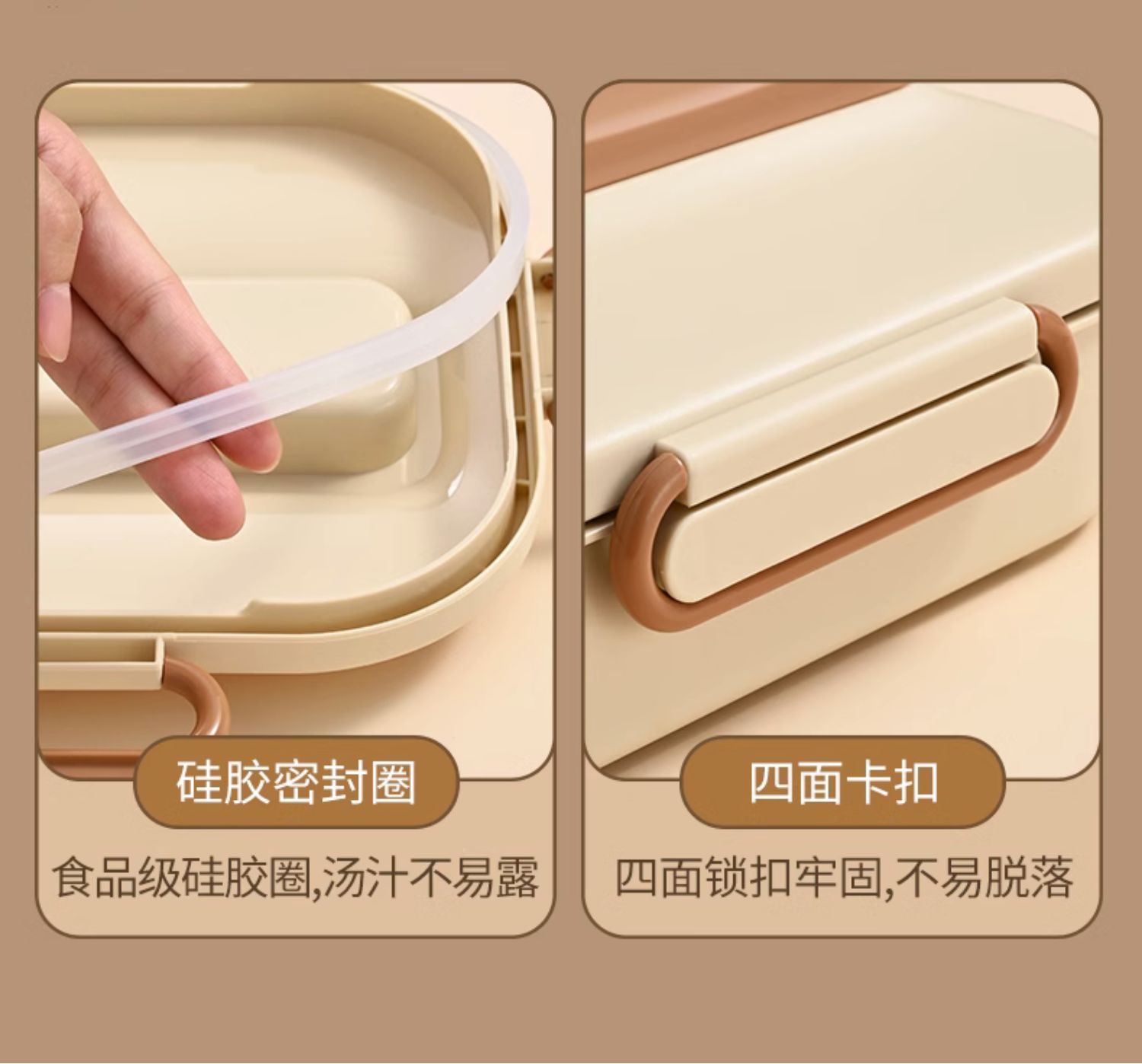 304 stainless steel insulated lunch box, a special microwave-safe lunch box for students, a compartment-sealed preservation box pic 18