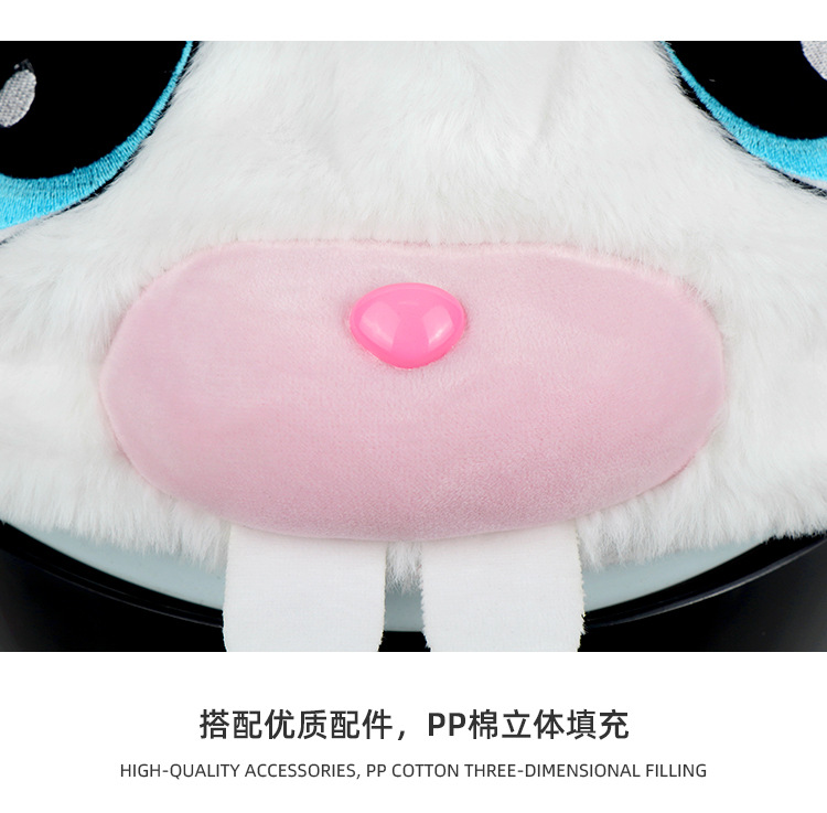 New plush motorcycle warm helmet protection cover, cartoon innovation helmet protection, fun long-eared rabbit helmet cover pic 17