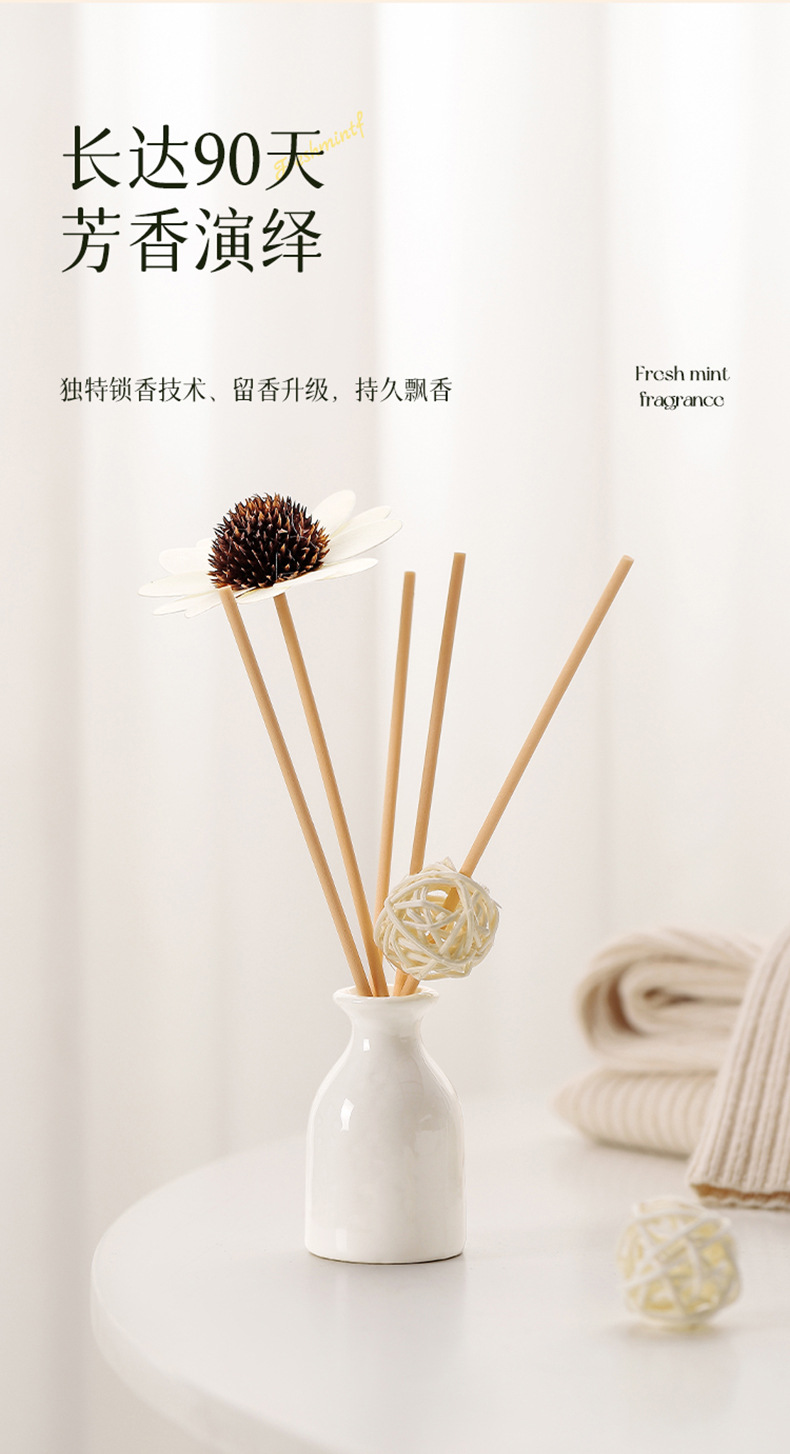 热销薰衣草无火香薰套装可定 藤条陶瓷精油挥发香薰香水厂家批发详情28